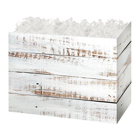Holiday Basket Boxes-Distressed-Wood-6 3/4 x 4 x 5-48 Pieces
