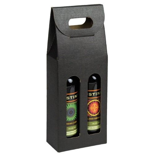 Italian Window Carriers for Oil and Vinegar Bottles - Black