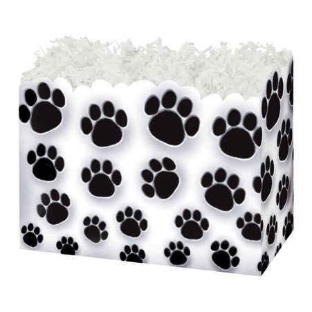 Theme Basket Boxes Pawprints 10-1/4 x 6 x 7-1/2 - 24 Pieces