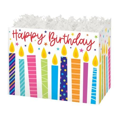 Theme Basket Boxes Candle Birthday 10-1/4 x 6 x 7-1/2 - 24