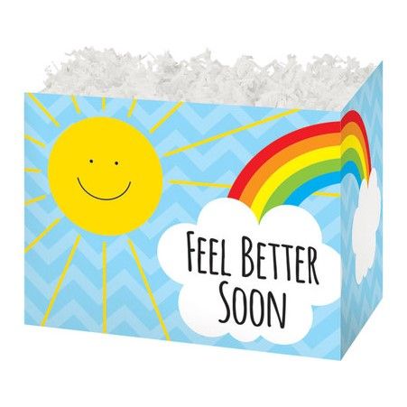 Theme Basket Boxes Feel Better Sunshine 10-1/4 x 6 x 7-1/2 - 24