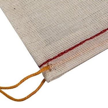 White Mill Cloth Bags with Drawstrings