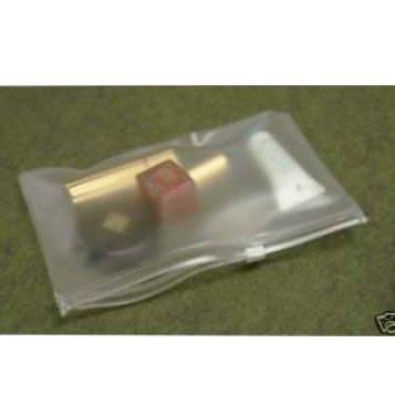 PVC Vinyl Soft Frosty Pouch with White Zip Slider