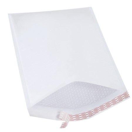 Self Seal Bubble Mailers - White