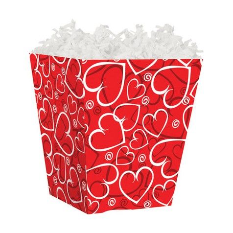 Treat Gift Boxes-4 x 4 x 4-1/2-Sassy Hearts-60 Pieces