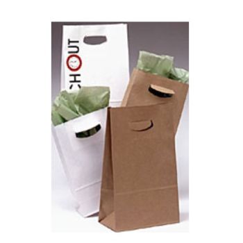 Diecut Handle Flat Bottom Paper Bags