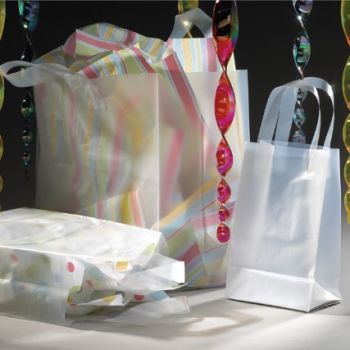 Merchandise Bags with Frost Soft Loop Handle 