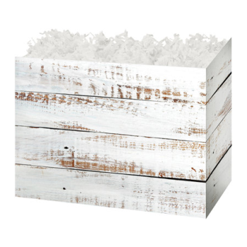 Holiday Basket Boxes-Distressed-Wood -10-1/4 x 6 x 7-1/2- 24 Pieces