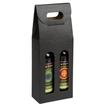 Italian Window Carriers for Oil and Vinegar Bottles - Black