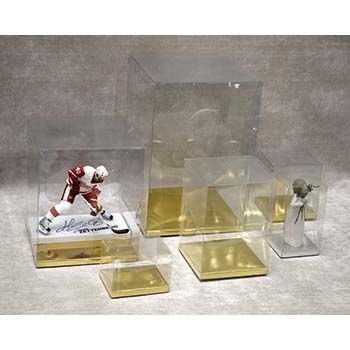 Clear Box with Gold/Silver/Black Bottom