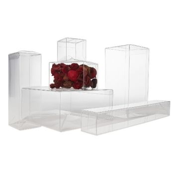 clear soft fold plastic pvc or pet box