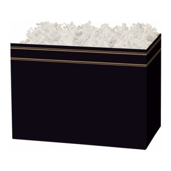 Theme Basket Boxes Classic Black 6 3/4 x 4 x 5 - 48 Pieces