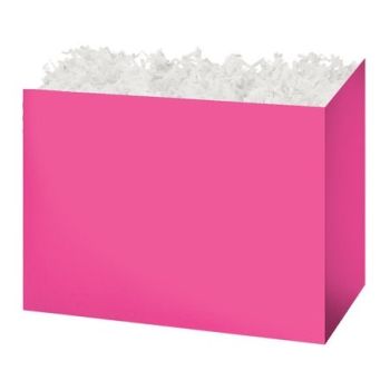 Solid Color Basket Boxes Fuchsia 8-1/4 x 4-3/4 x 6-1/4 - 48