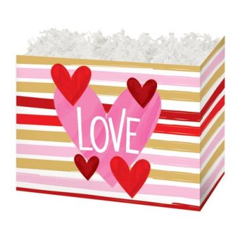 Holiday Basket Boxes-Hello Love-6 3/4 x 4 x 5-48 Pieces