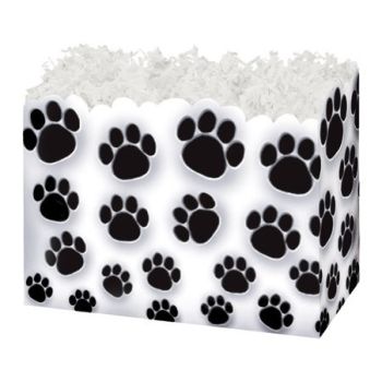 Theme Basket Boxes Pawprints 10-1/4 x 6 x 7-1/2 - 24 Pieces