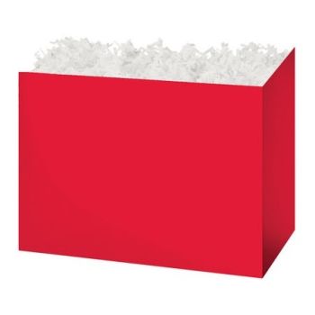 Solid Color Basket Boxes Red 8-1/4 x 4-3/4 x 6-1/4 - 48