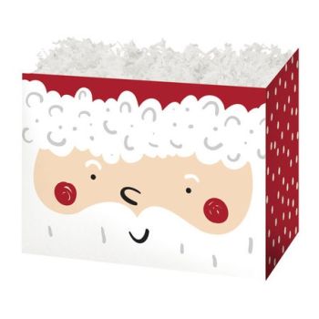Holiday Basket Boxes-Santa Claus-6 3/4 x 4 x 5-48 Pieces