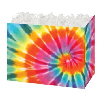 Theme Basket Boxes Tie Die 6 3/4 x 4 x 5 - 48 Pieces