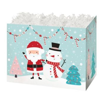 Holiday Basket Boxes-Winter Wonderland-10-1/4 x 6 x 7-1/2-24 Pieces