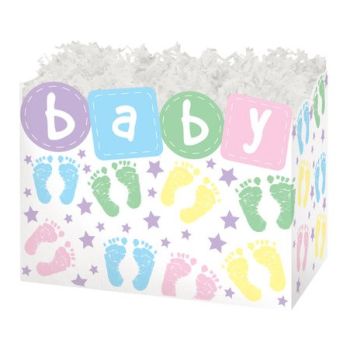 Theme Basket Boxes Baby Steps-10-1/4 x 6 x 7-1/2-24