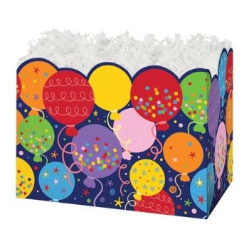 Theme Basket Boxes Balloons and Confetti 6 3/4 x 4 x 5 - 48