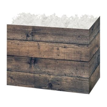 Theme Basket Boxes Rustic Wood 6 3/4 x 4 x 5 - 48 Pieces