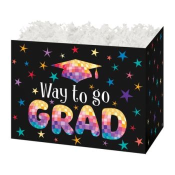Theme Basket Boxes Way to Go Grad 6 3/4 x 4 x 5 - 48 Pieces