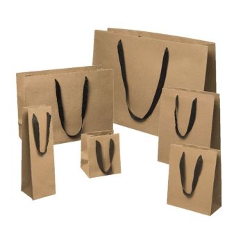 Twill Handle Euro Tote with Kraft Interior