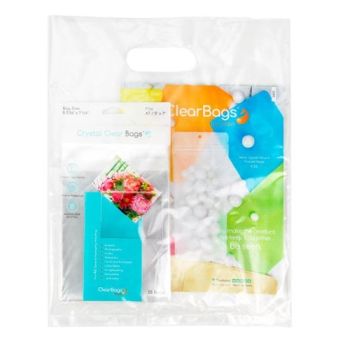 Water Soluble Clear Retail Shopping Bag with Handle