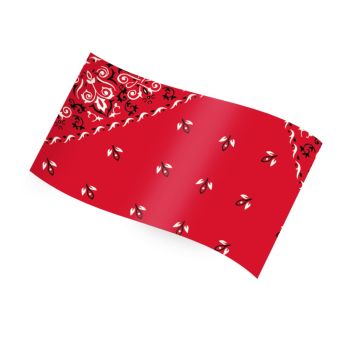 Printed Tissue Red Bandana 20 x 30 - 240