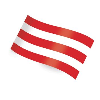 Printed Tissue Red Rows 20 x 30 - 240