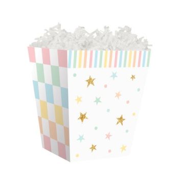 Treat Gift Boxes-4 x 4 x 4-1/2-Checkerboard Baby-60 Pieces