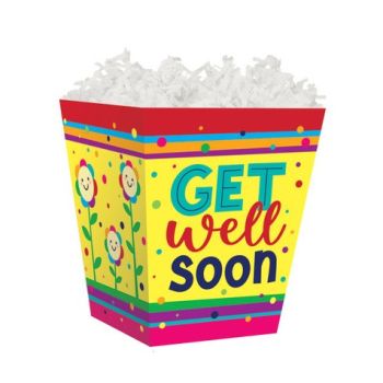 Treat Gift Boxes-4 x 4 x 4-1/2-Get Well Flowers-60 Pieces