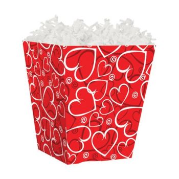 Treat Gift Boxes-4 x 4 x 4-1/2-Sassy Hearts-60 Pieces