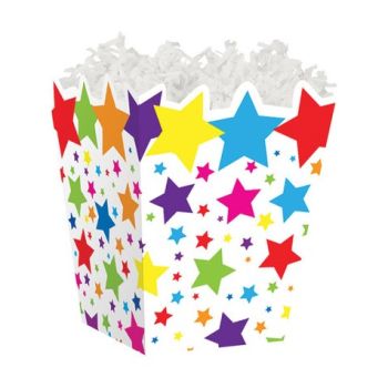Treat Gift Boxes-4 x 4 x 4-1/2-Super Stars-60 Pieces