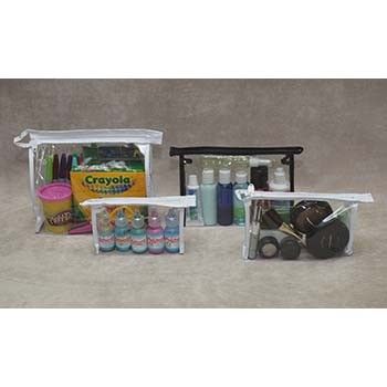 Vinyl Zipper Bag w/Hang Loop