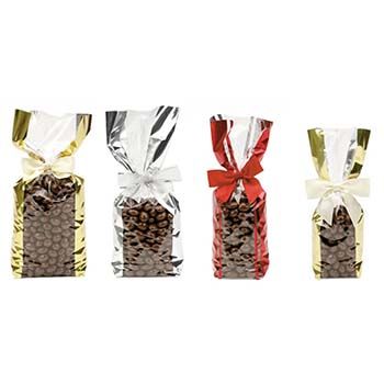 Food Bags Wide Band Metallic Hard Bottom 